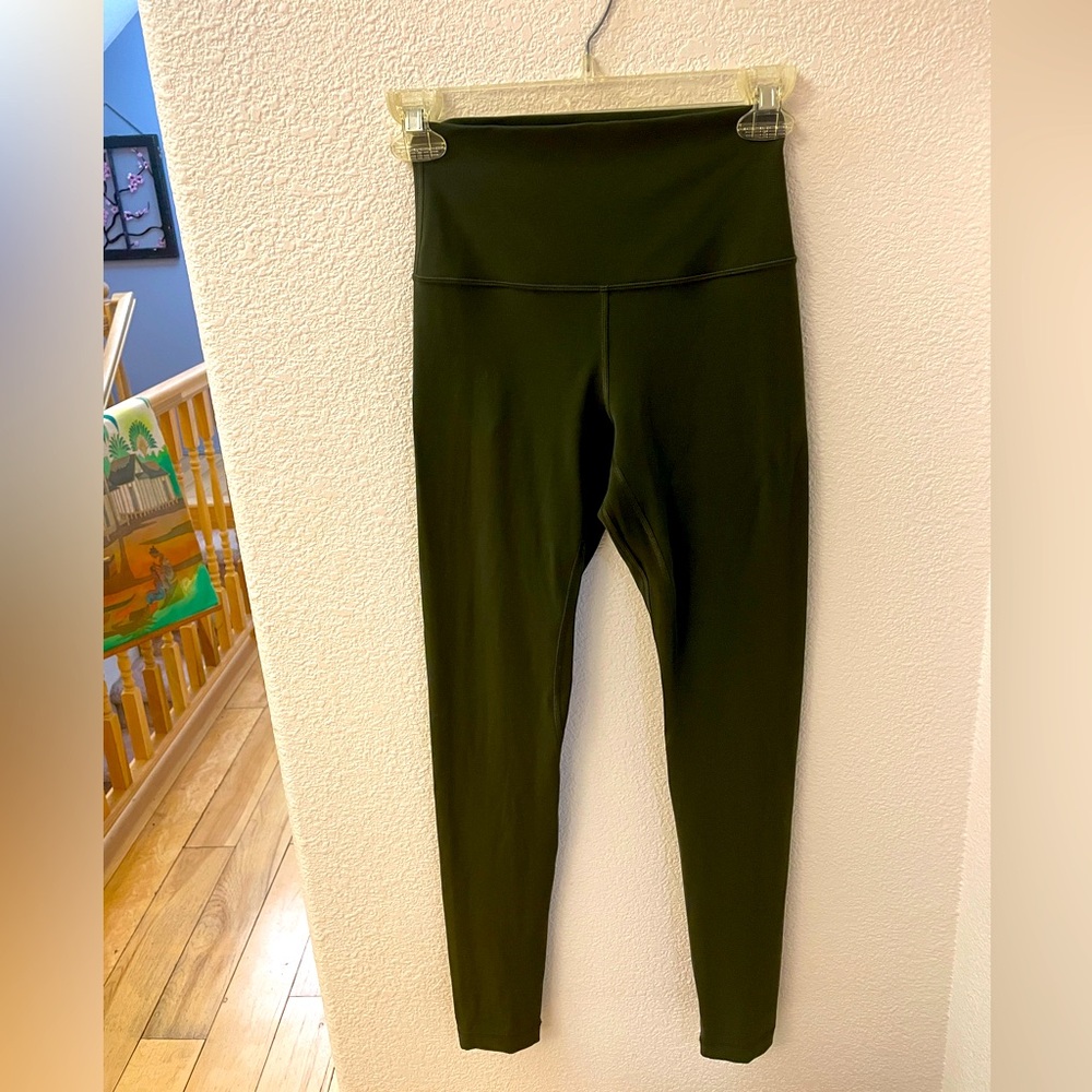 Lululemon Align, size 4, olive green